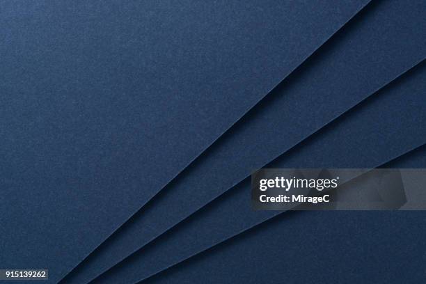 blue paper stacking - papel para manualidades fotografías e imágenes de stock