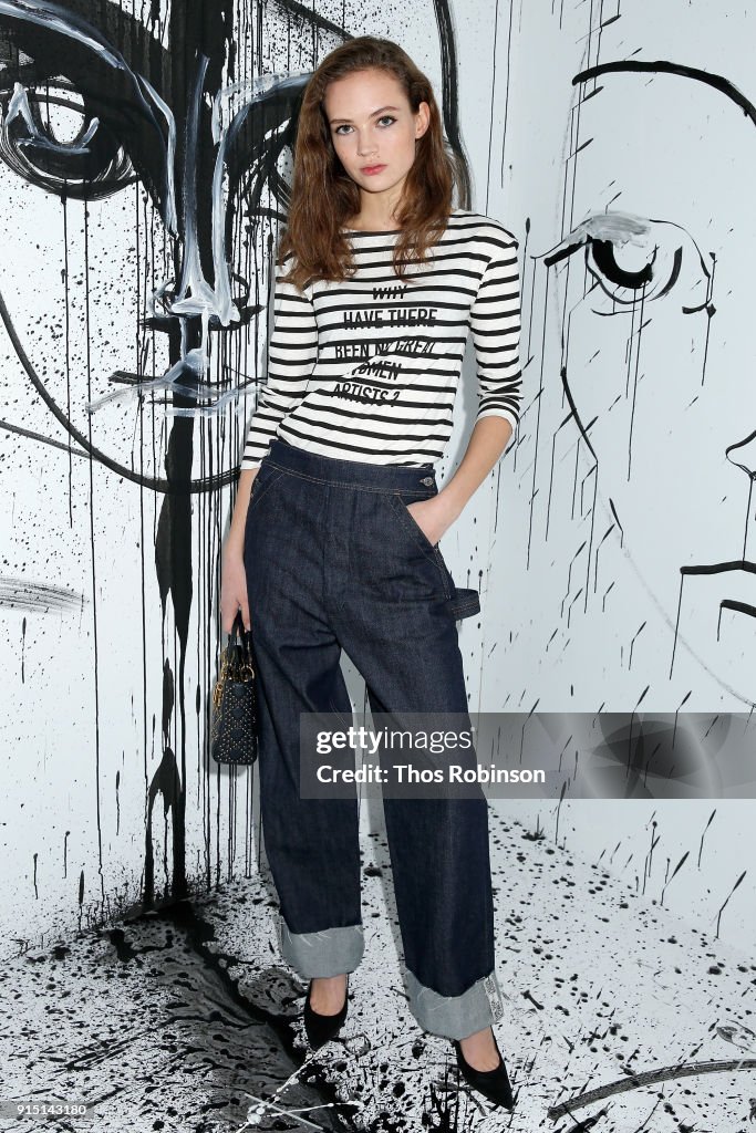 Adrienne Juliger attends the Dior Spring-Summer 2018 Collection... News