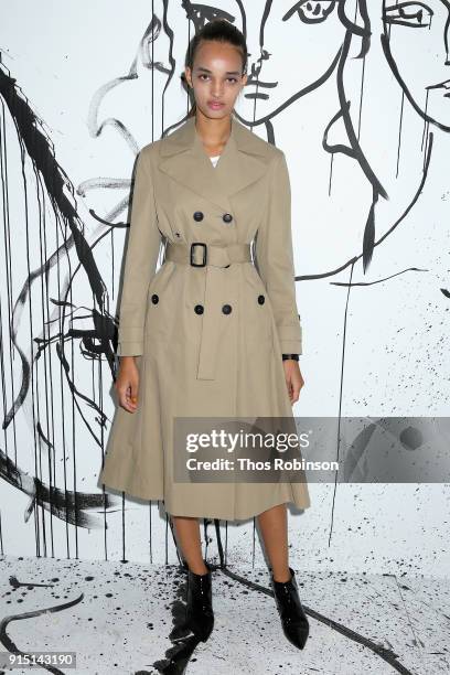 Ellen Rosa attends the Dior Spring-Summer 2018 Collection launch event at Milk Garage on February 6, 2018 in New York City.