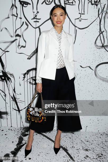 Shu Pei attends the Dior Spring-Summer 2018 Collection launch event at Milk Garage on February 6, 2018 in New York City.