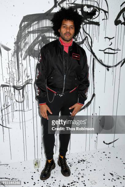 Twin Shadow attends the Dior Spring-Summer 2018 Collection launch event at Milk Garage on February 6, 2018 in New York City.
