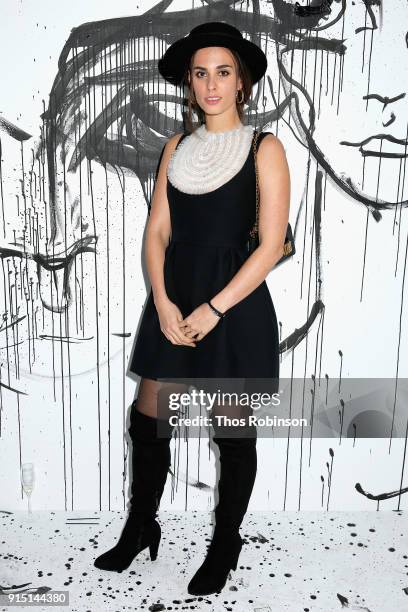 Sophie Auster attends the Dior Spring-Summer 2018 Collection launch event at Milk Garage on February 6, 2018 in New York City.