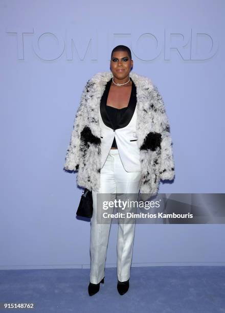 Johnson attends the Tom Ford Fall/Winter 2018 Men's Runway Show at the Park Avenue Armory on February 6, 2018 in New York City.