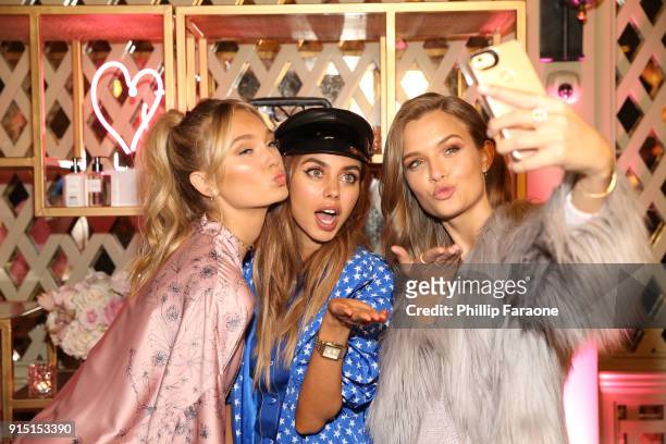 Romee Strijd, Annabelle Fleur and Josephine Skriver attend Victoria's Secret Ultimate Girls Night In with Angels Josephine Skriver and Romee Strijd...