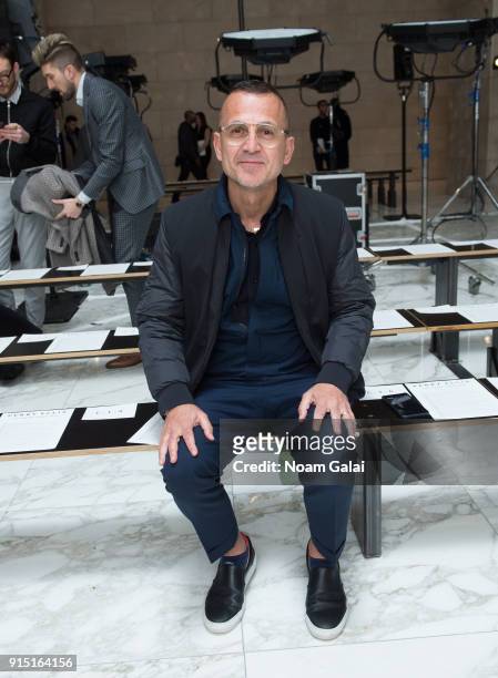Steven Kolb attends the Perry Ellis fashion show during New York Fashion Week Mens' at The Hippodrome Building on February 6, 2018 in New York City.