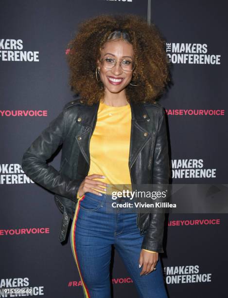 Elaine Welteroth attends The 2018 MAKERS Conference at The Hollywood Roosevelt Hotel on February 6, 2018 in Los Angeles, California.
