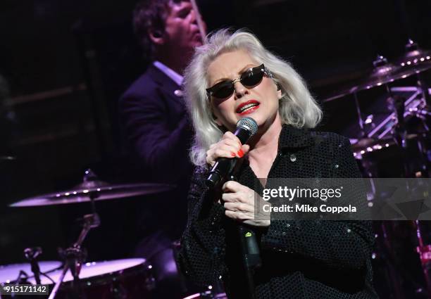 Debbie Harry of Blondie performs onstage at the Woman's Day Celebrates 15th Annual Red Dress Awards on February 6, 2018 in New York City.