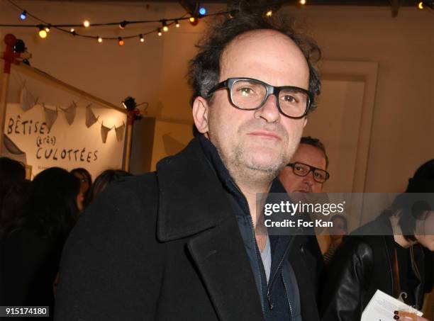 Actor Lionel Abelanski attend sthe "Fetons 100 Ans De Liberte" : Les 100 Ans De La Petite Culotte at Palais de on February 6, 2018 in Paris, France.