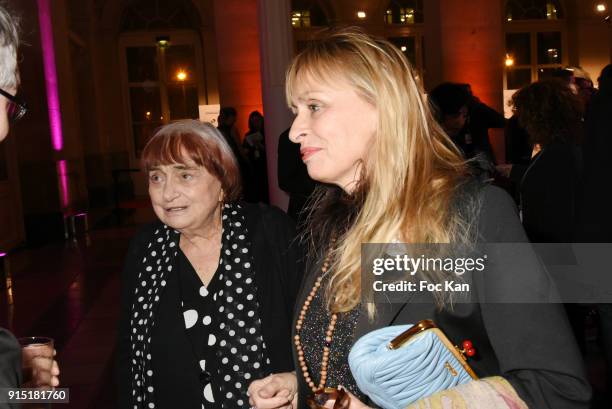 Director Agnes Varda and Rosalie Varda attend the Trophees du Film Francais 2018 at Palais Brogniart on February 6, 2018 in Paris, France.