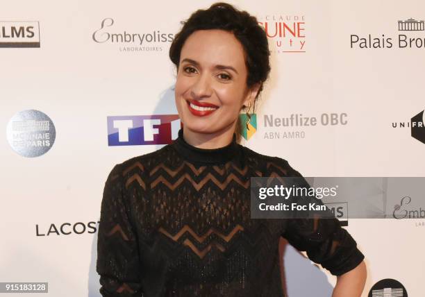 Amel Chabi attends the Trophees du Film Francais 2018 at Palais Brogniart on February 6, 2018 in Paris, France.