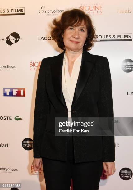 Anne Le Ny attends the Trophees du Film Francais 2018 at Palais Brogniart on February 6, 2018 in Paris, France.