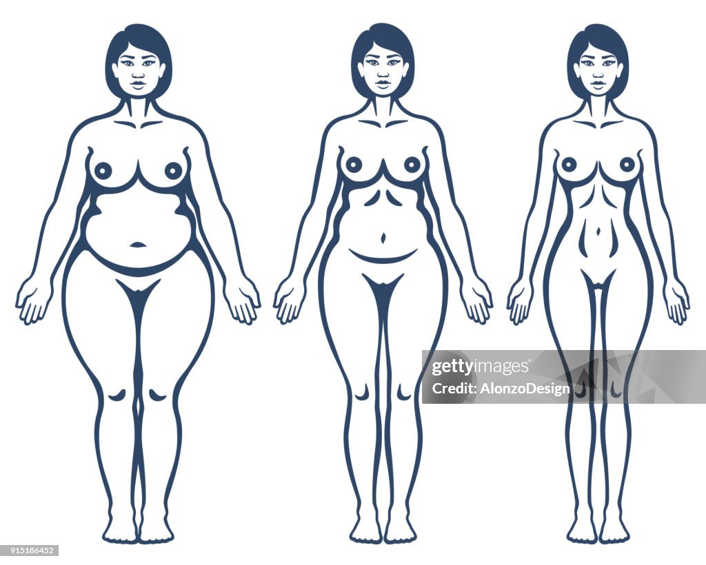 Vrouwelijk vóór en na de voeding