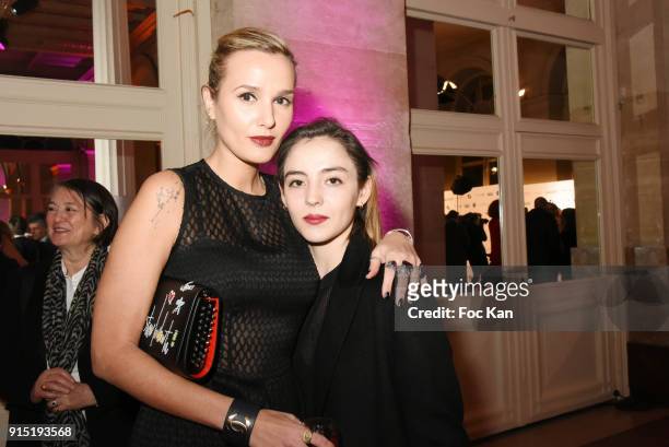 Actress Julia Ducournau and Garance Marillier attend the Trophees du Film Francais 2018 at Palais Brogniart on February 6, 2018 in Paris, France.