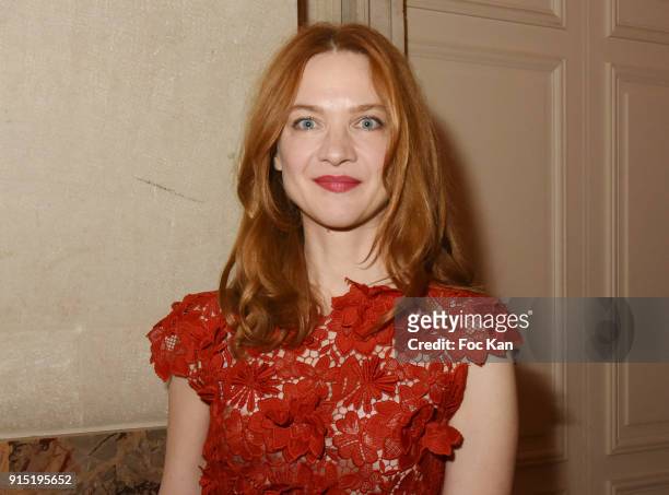 Actress Odile Vuillemin attends the Trophees du Film Francais 2018 at Palais Brogniart on February 6, 2018 in Paris, France.