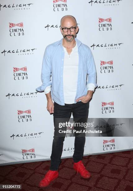 Actor Jim Rash attends the Slamdance Cinema Club screening of "Bernard And Huey" at ArcLight Hollywood on February 6, 2018 in Hollywood, California.