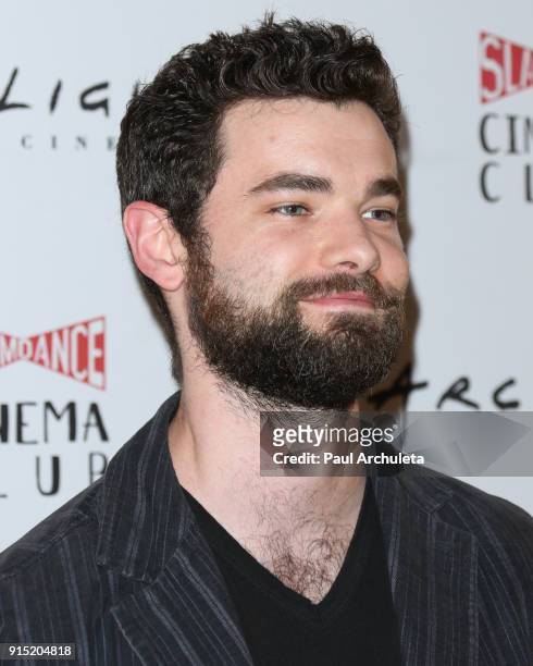 Actor Jake O'Connor attends the Slamdance Cinema Club screening of "Bernard And Huey" at ArcLight Hollywood on February 6, 2018 in Hollywood,...