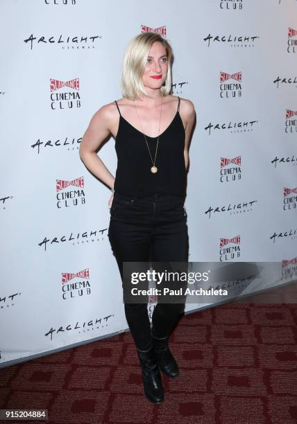 Actress Hartleigh Buwick attends the Slamdance Cinema Club screening of "Bernard And Huey" at ArcLight Hollywood on February 6, 2018 in Hollywood,...