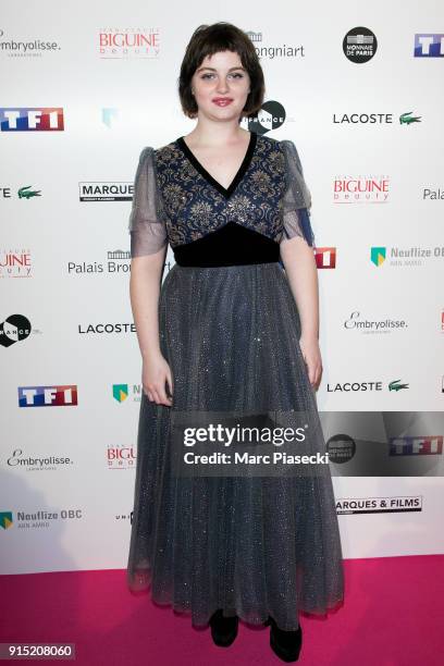 Actress Lou Roy-Lecollinet attends the 'Trophees du Film Francais' 25th ceremony at Palais Brongniart on February 6, 2018 in Paris, France.