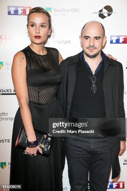 Actress Julia Ducournau and guest attend the 'Trophees du Film Francais' 25th ceremony at Palais Brongniart on February 6, 2018 in Paris, France.