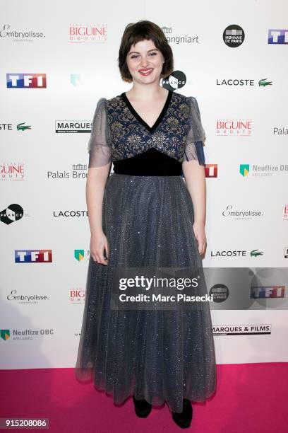 Actress Lou Roy-Lecollinet attends the 'Trophees du Film Francais' 25th ceremony at Palais Brongniart on February 6, 2018 in Paris, France.