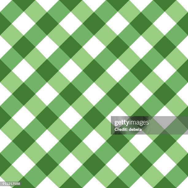green tablecloth pattern - linen texture vector stock illustrations