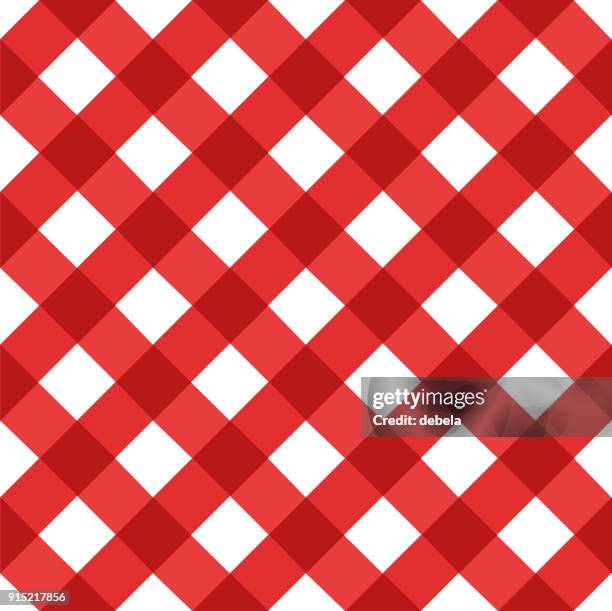 Red Tablecloth Pattern Red Gingham Pattern Photos and Premium High Res Pictures - Getty Images