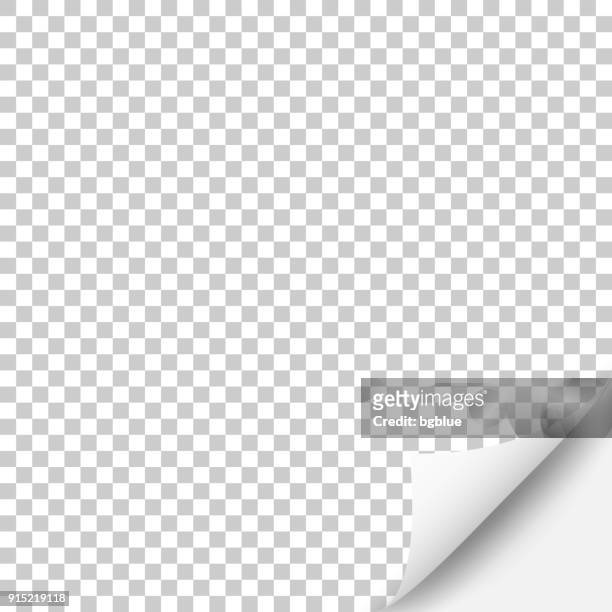 blank background with curled page - bent stock illustrations