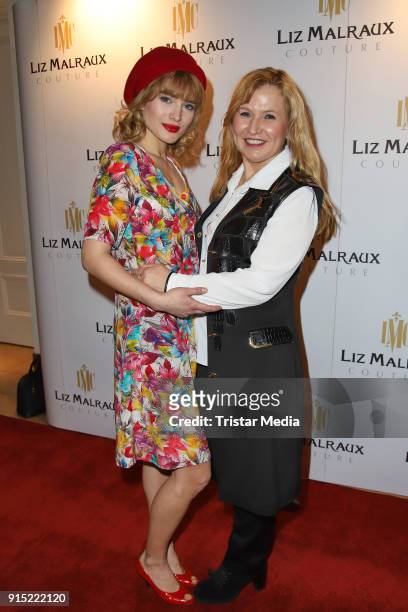 Chiara Moon Horst and Liz Malraux attend the fashion show 'Precious' of Liz Malraux at Atlantik Hotel on February 6, 2018 in Hamburg, Germany.