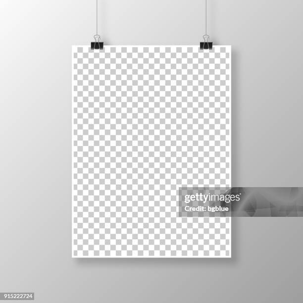 Poster Template Isolated On Blank Background High-Res Vector Graphic -  Getty Images