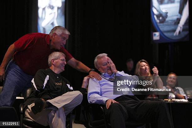 John Madden's Game Day Viewing Party: Andy Edwards , Chip Brees , and Bill Palmer watch Bengals win game vs Cleveland Browns at Goal Line Productions...