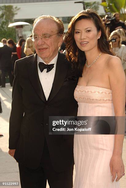 Rupert Murdoch and wife Wendi Murdoch