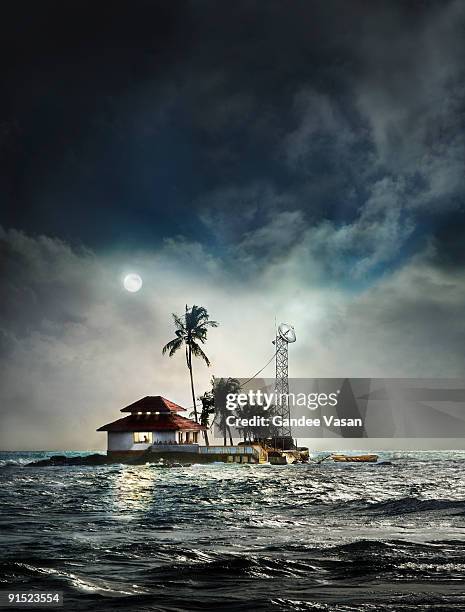 man working on island - gandee stock pictures, royalty-free photos & images