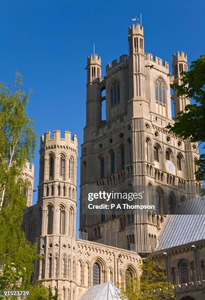 close up of ely cathedral - ely stock pictures, royalty-free photos & images