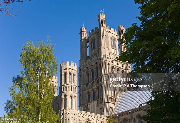 close up of ely cathedral - cambridgeshire 個照片及圖片檔