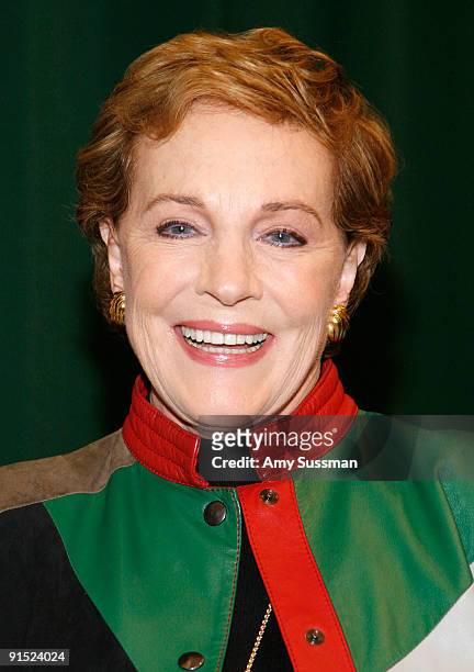 Actress Julie Andrews promotes "Julie Andrews': Collection Of Poems, Songs and Lullabies" at Barnes & Noble Tribeca on October 6, 2009 in New York...