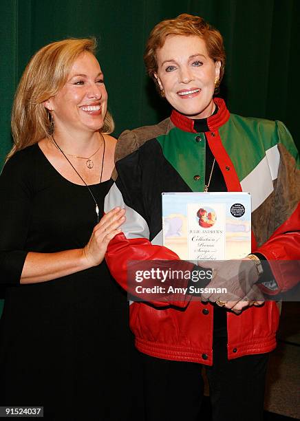 Daughter Emma Walton Hamilton and actress Julie Andrews promote "Julie Andrews': Collection Of Poems, Songs and Lullabies" at Barnes & Noble Tribeca...