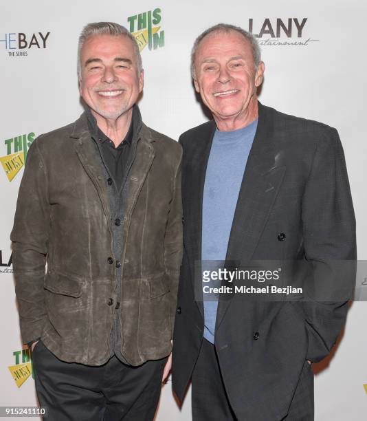 Ian Buchanan and Tristan Rogers arrives at 7th Annual LANY Entertainment Mixer at 33 Taps Hollywood on February 6, 2018 in Los Angeles, California.