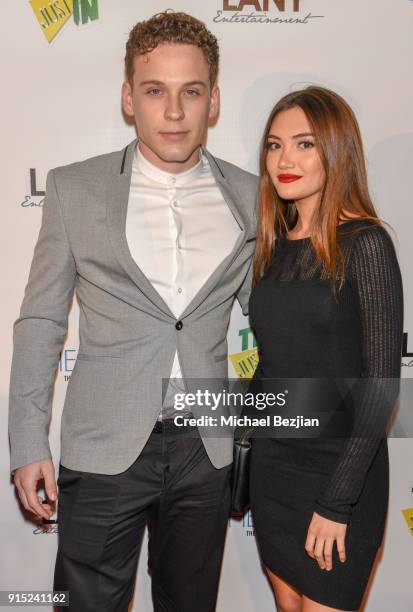 Tyler Perez and Daniela Nieves arrives at 7th Annual LANY Entertainment Mixer at 33 Taps Hollywood on February 6, 2018 in Los Angeles, California.