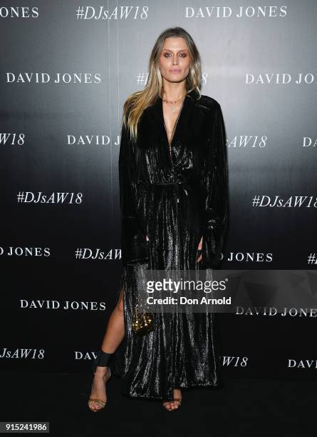 Cheyenne Tozzi arrive ahead of the David Jones Autumn Winter 2018 Collections Launch at Australian Technology Park on February 7, 2018 in Sydney,...