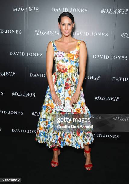 Lindy Klim arrives ahead of the David Jones Autumn Winter 2018 Collections Launch at Australian Technology Park on February 7, 2018 in Sydney,...