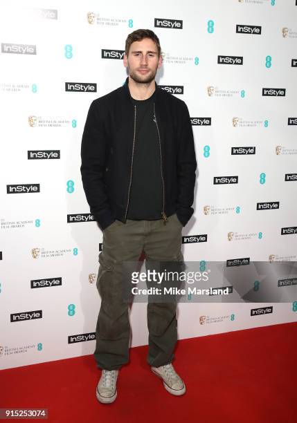 Edward Holcroft attends the EE InStyle Party held at Granary Square Brasserie on February 6, 2018 in London, England.