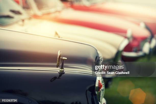 classic cars - european motorshow stock pictures, royalty-free photos & images