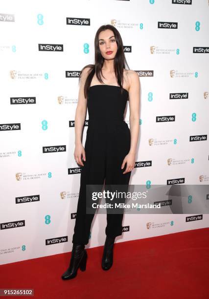 Poppy Corby-Tuech attends the EE InStyle Party held at Granary Square Brasserie on February 6, 2018 in London, England.