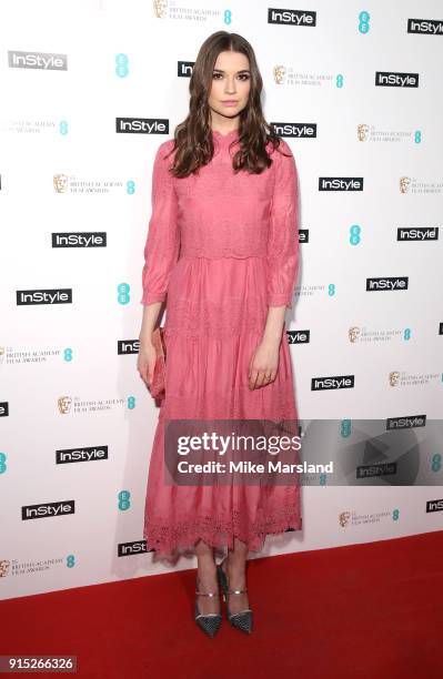 Margaret Clunie attends the EE InStyle Party held at Granary Square Brasserie on February 6, 2018 in London, England.