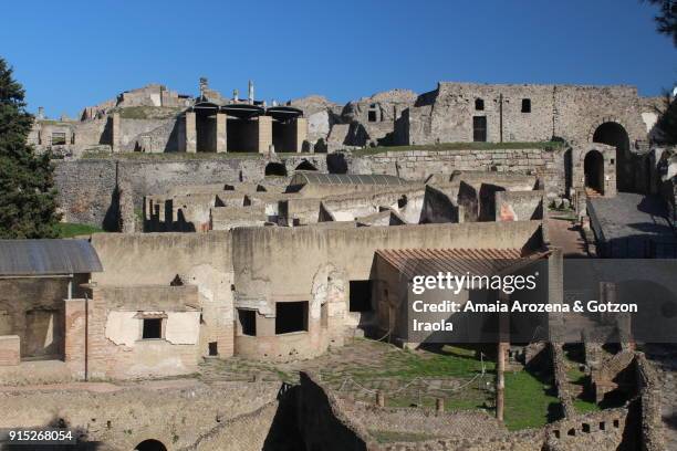 ruins of polmpeii. campania, italy. - archeologia foto e immagini stock