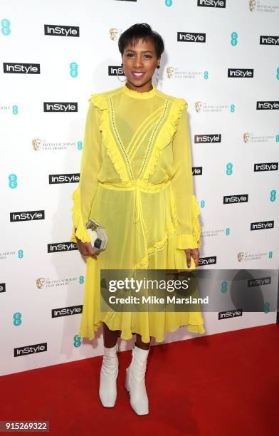 Jade Anouka attends the EE InStyle Party held at Granary Square Brasserie on February 6, 2018 in London, England.