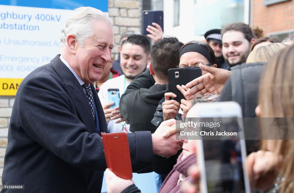 The Prince Of Wales and The Duchess Cornwall Open The London Power Tunnels Project