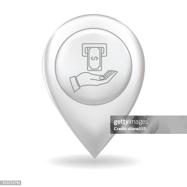 ilustraciones, imágenes clip art, dibujos animados e iconos de stock de icono de la delgada línea en un mapa puntero pasador - banca y finanzas - quitar fondo de imagen online
