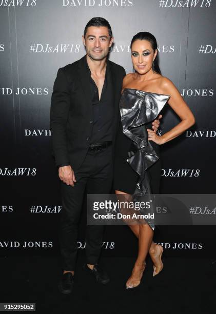 Anthony Minnichello and Terry Biviano arrive ahead of the David Jones Autumn Winter 2018 Collections Launch at Australian Technology Park on February...