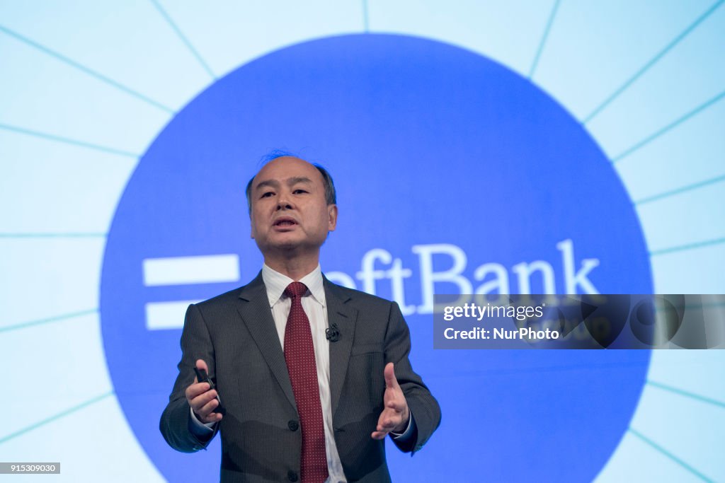 SoftBank Group CEO Masayoshi Son Presents Third-quarter Earnings Figures